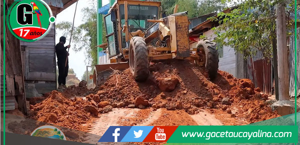 Municipalidad de Ucayali Optimiza las Calles del Barrio San José de Jerusalén