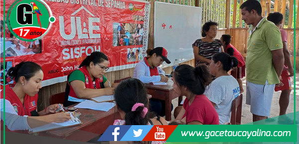 Concluye exitosamente campaña de empadronamiento en comunidades ribereñas de Sepahua