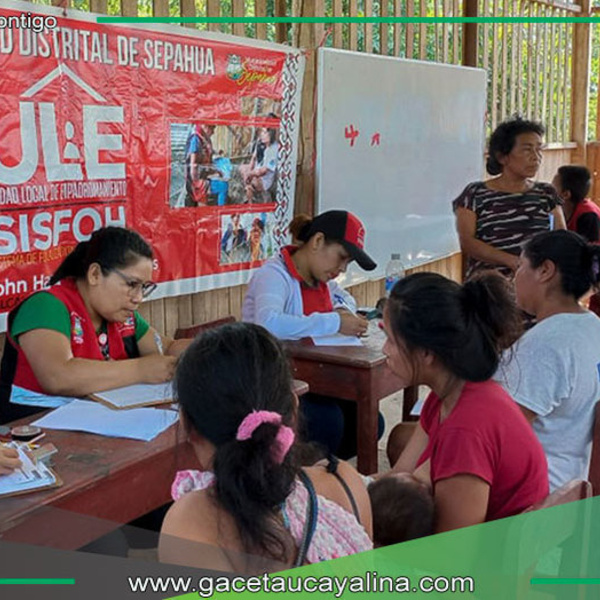Concluye exitosamente campaña de empadronamiento en comunidades ribereñas de Sepahua