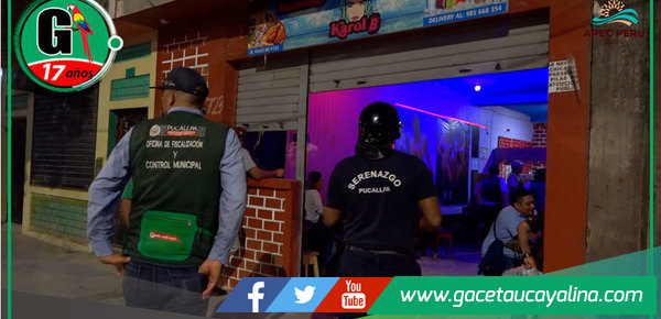 Clausuran establecimiento clandestino de bebidas alcohólicas en Coronel Portillo