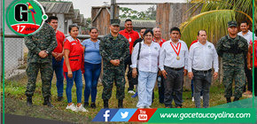 Alcalde John Salcedo impulsa reactivación de obras militares y deportivas