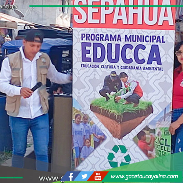 Sepahua impulsa campaña para proteger ríos y reducir residuos