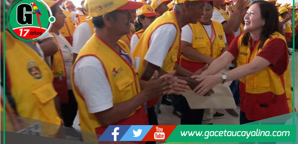 490 integrantes de las JJ.VV. de Callería fueron reconocidos por su labor a la seguridad ciudadana 