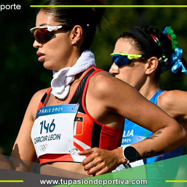 Kimberly García y César Rodríguez compiten en la Maratón de Marcha Relevo Mixto