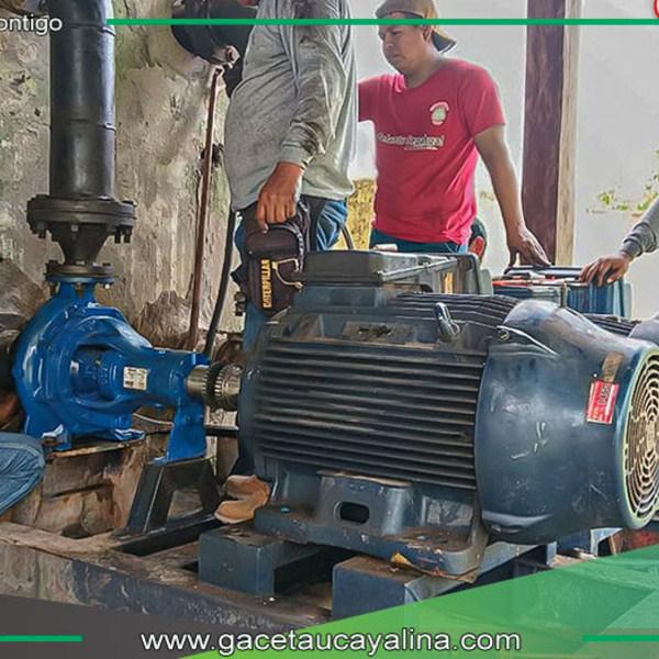 Sepahua optimiza suministro de agua con nueva bomba impulsora