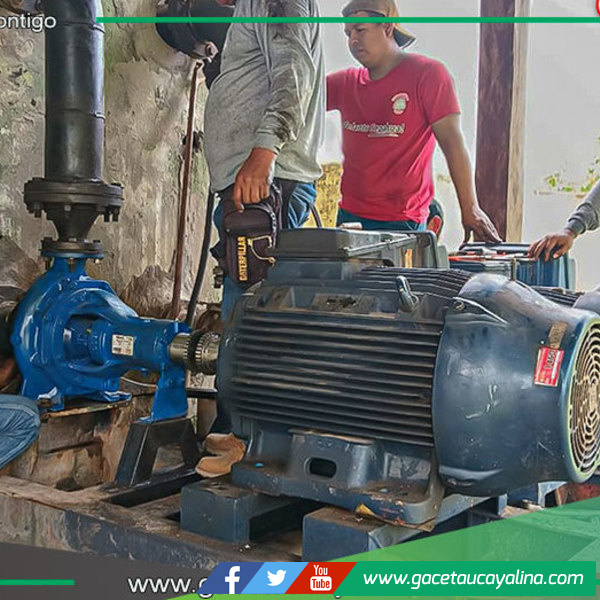 Sepahua optimiza suministro de agua con nueva bomba impulsora