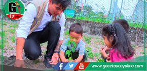 Municipalidad de Sepahua impulsa reforestación en colegios locales