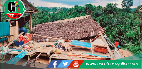 Lluvias y vientos causan daños en Nauta y Tamshiyacu