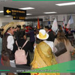 Turistas son recibidos entre danzas, música y regalos por el Día Mundial del Turismo 