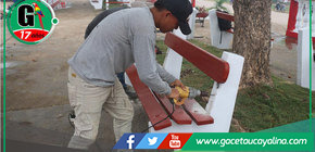 Alcalde de Ucayali impulsa mantenimiento del bulevar en Contamana