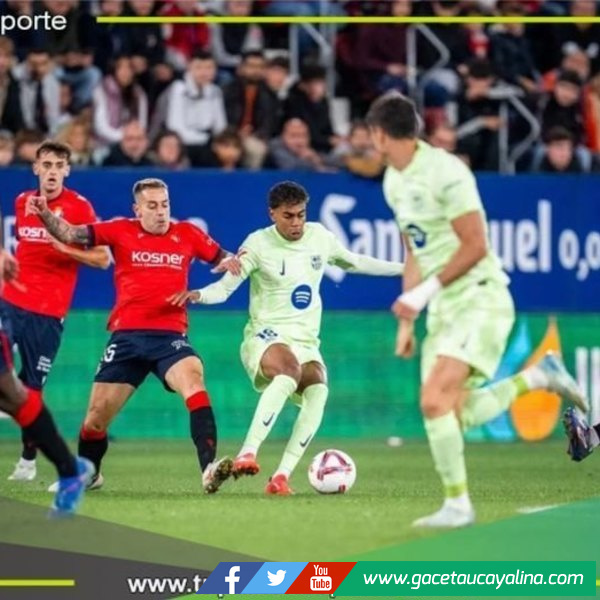 Osasuna derrotó 4-2 a Barcelona por LaLiga