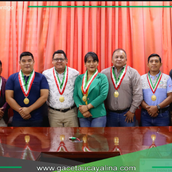 Ucayali cuenta con presidente y vicepresidente del Consejo regional para el 2025.