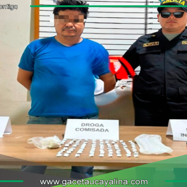 Detenido por posesión de 75 envoltorios de PBC