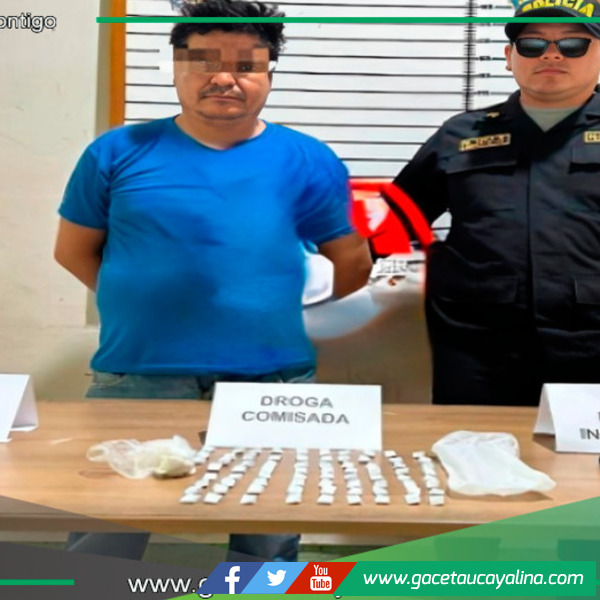 Detenido por posesión de 75 envoltorios de PBC