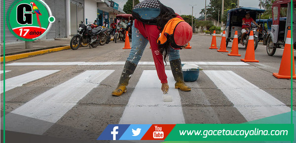 Municipalidad refuerza señalización vial para prevenir accidentes urbanos en Atalaya