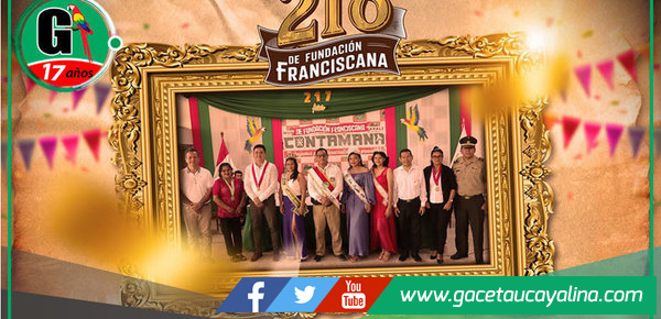 Celebración por aniversario de fundación franciscana en Contamana