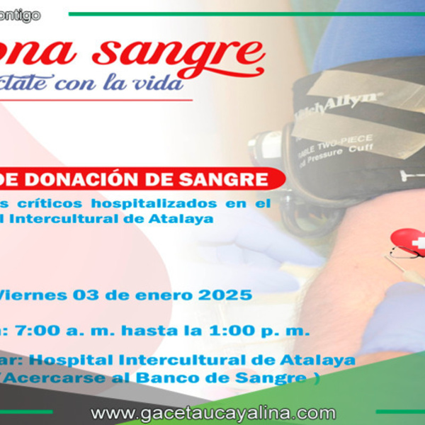  Campaña de donación de sangre busca salvar vidas