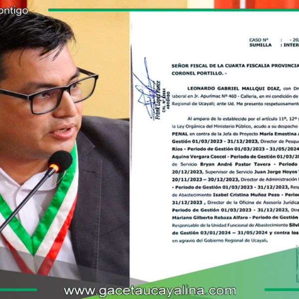  Consejero Leonardo Mallqui denuncia pagos irregulares en DIREPRO
