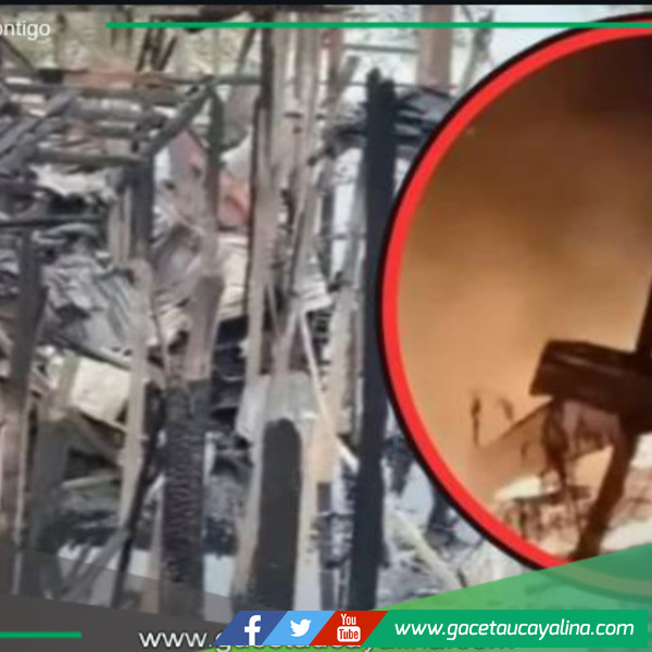 Cinco familias afectadas y sin hogar.