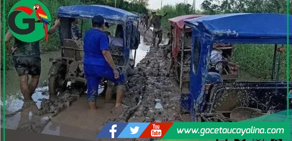 Carretera que conecta a Pucallpa y Masisea intransitable