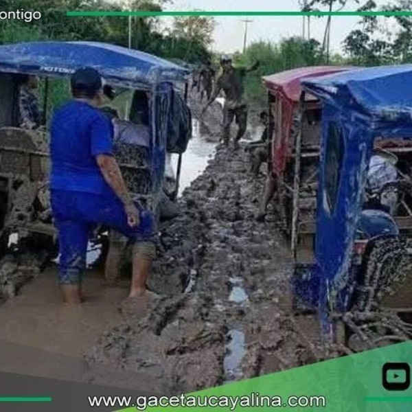 Carretera que conecta a Pucallpa y Masisea intransitable