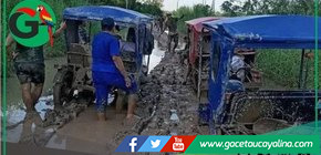 Carretera que conecta a Pucallpa y Masisea intransitable