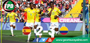 Colombia venció 3-2 a España y clasificó a semifinales 