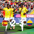 Colombia venció 3-2 a España y clasificó a semifinales 