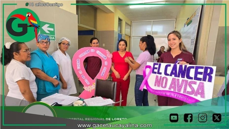 Hospital Regional de Loreto inició semana de la lucha contra el cancer.