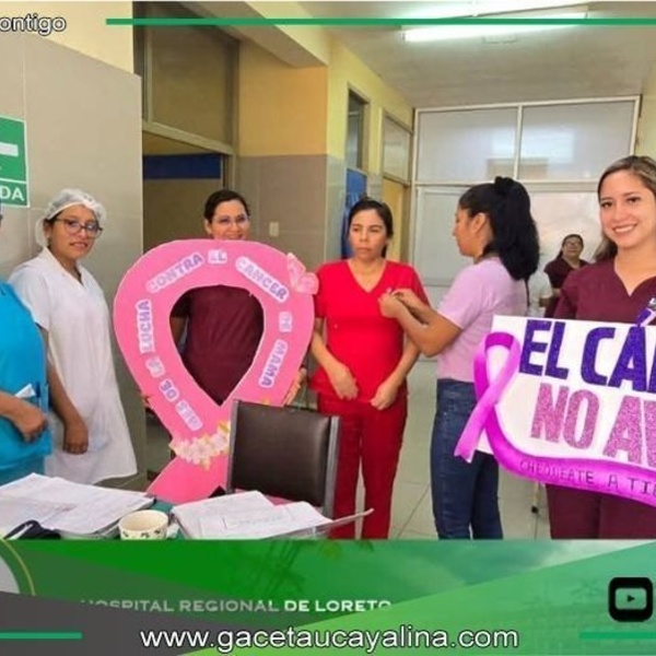 Hospital Regional de Loreto inició semana de la lucha contra el cancer.