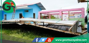 Colegio y viviendas sin techos tras fuertes lluvias en San Matín