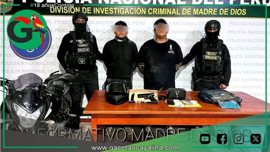 Cae banda criminal conocida como "Los Hermanos Flores" en Madre de Dios.