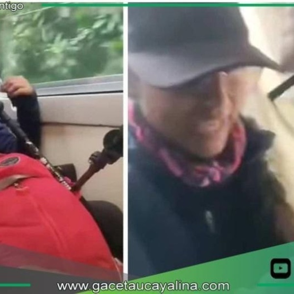 Gercetur evalua posible sanción para mujer que agredió a adulto mayor en tren.