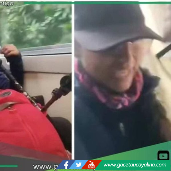 Gercetur evalua posible sanción para mujer que agredió a adulto mayor en tren.