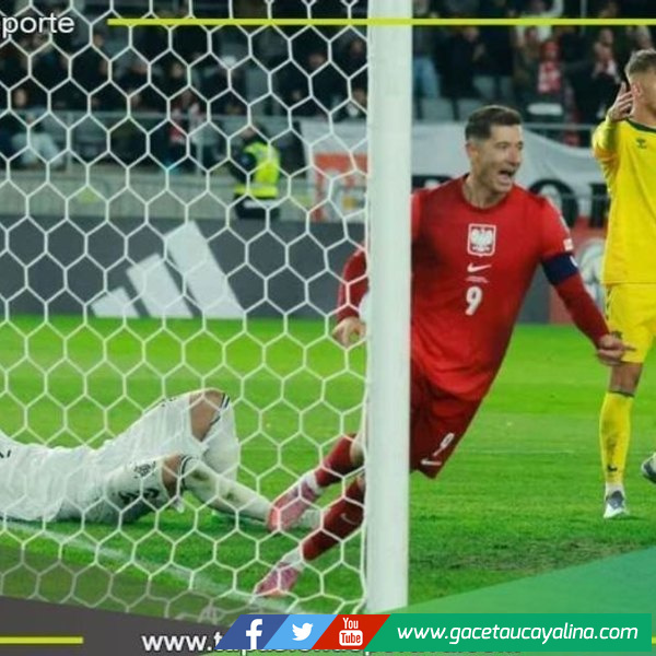 Con golazo olímpico y tanto de Lewandowski, Polonia derrota 2-0 a Lituania