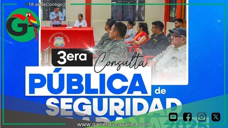Sepahua convoca a su tercera consulta pública de seguridad ciudadana