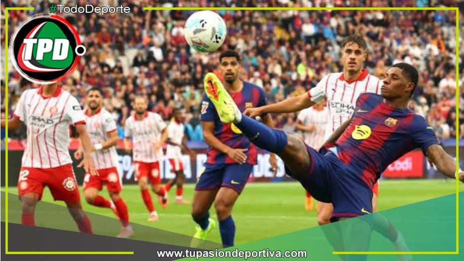 El Barça vence 2-1 al Girona con gol milagroso de Ronald Araujo