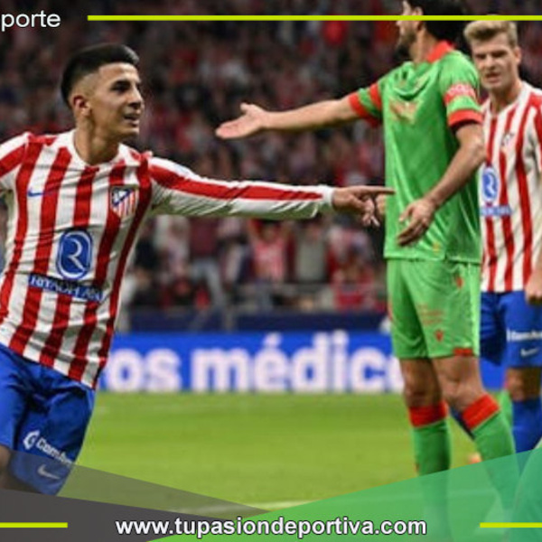  Atlético venció 1-0 a Osasuna y regresó a puestos de Champions