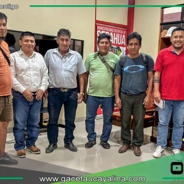Alcalde de Sepahua y pobladores impulsan obras sostenibles y equitativas