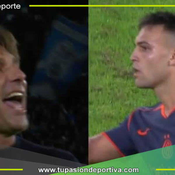 Conte y Lautaro Martínez protagonizan incidente en pleno Napoli-Inter