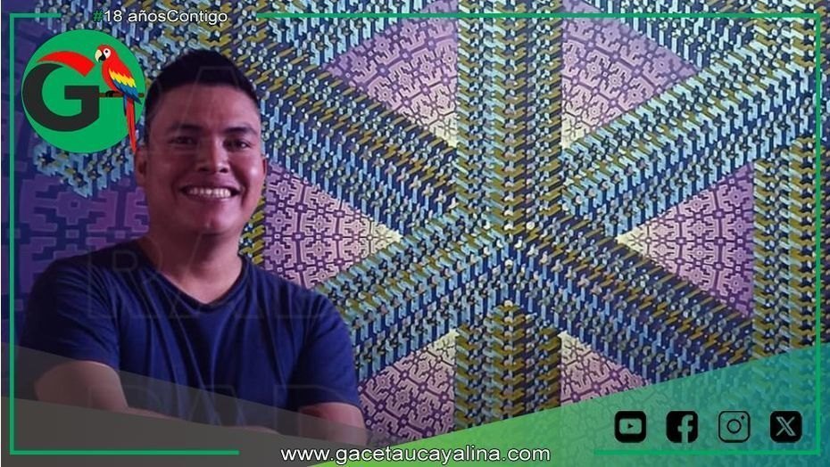 Fredy Tuanama obtiene segundo lugar nacional con arte shipibo amazónico.