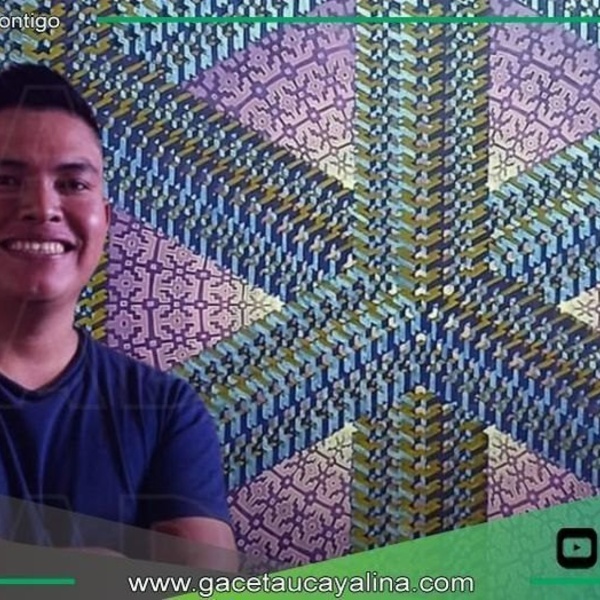 Fredy Tuanama obtiene segundo lugar nacional con arte shipibo amazónico.