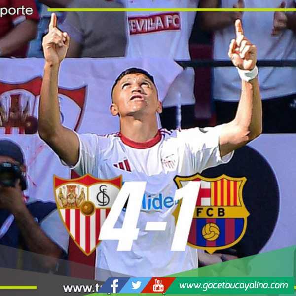 Barcelona cae 4-1 ante Sevilla y pierde el liderato