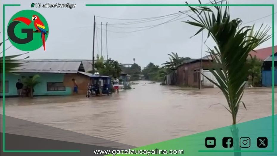 Torrencial lluvia deja caos y graves inundaciones en Pucallpa