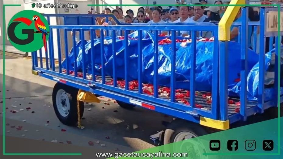 Féretro de joven piloto ucayalino es repatriado a Pucallpa