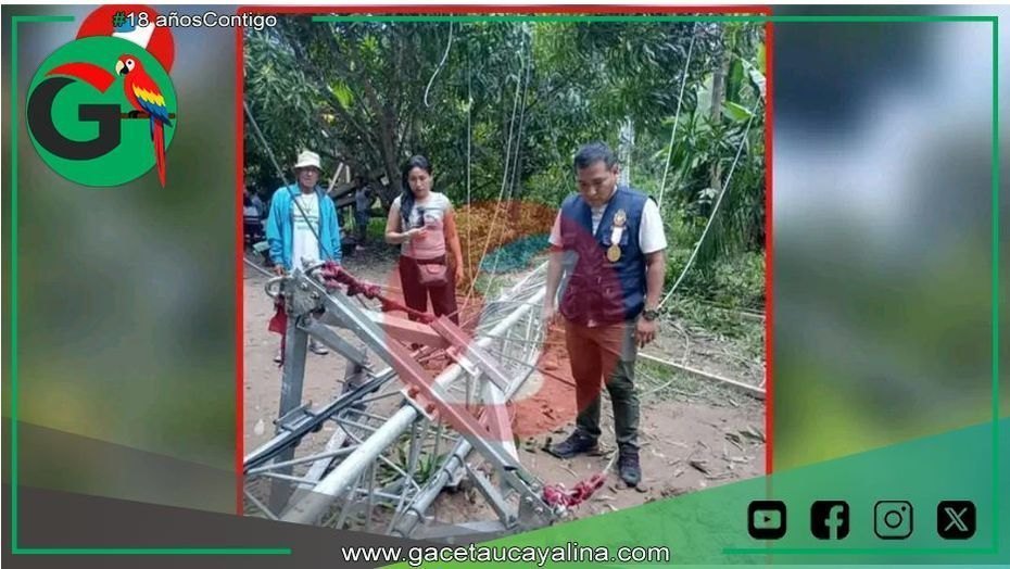 Menor es aplastado por una antena de empresa de telecomunicaciones en Loreto.