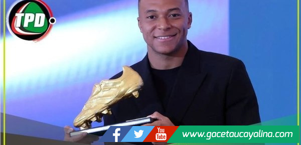Mbappé recibe la Bota de Oro y la dedica al Real Madrid: "Es imposible ganar este premio sin el equipo"
