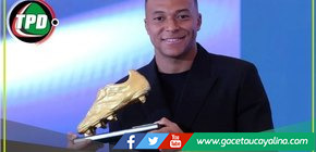 Mbappé recibe la Bota de Oro y la dedica al Real Madrid: "Es imposible ganar este premio sin el equipo"
