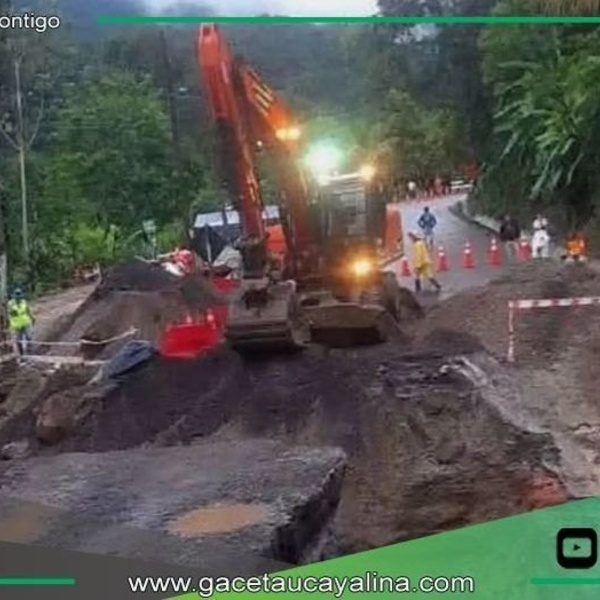 Lluvias provocan derrumbe que interrumpe tránsito entre Tarapoto y Yurimaguas