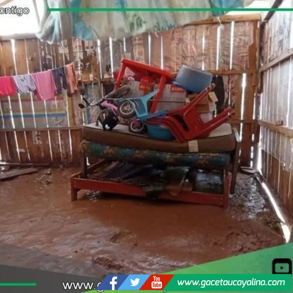 Desborde de ríos afecta viviendas y cultivos en San Martín.